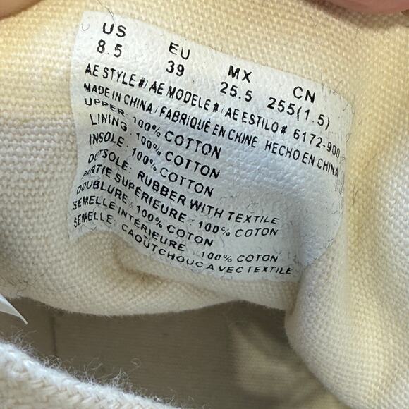 American Eagle & The Smiley Co Groovy Mushroom Print Hi Top Canvas Sneakers 8.5 - Picture 9 of 9